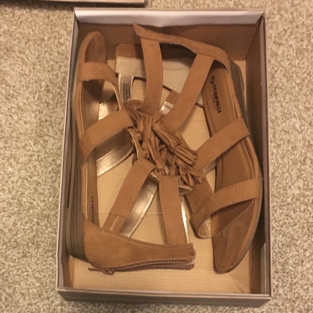 Tan sandals